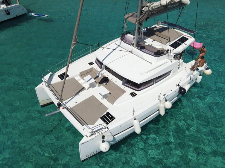 From Panormo: Private Sailing Catamaran Cruise with Lunch - The First 100 Minutes on the Catamaran: Settle In and Enjoy the Ride