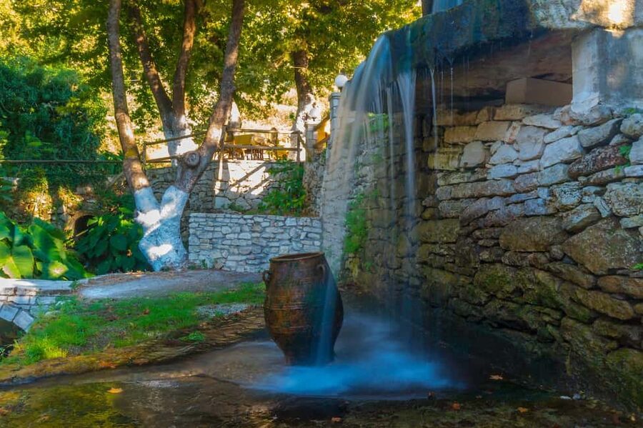 From Rethymno: Kournas Lake, Argyroupolis Springs & Beach - Lake Kournas, Crete’s Only Freshwater Lake: Swim, Pedal Boats, and Lakeside Breaks
