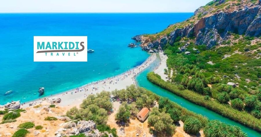 From Rethymno: Kourtaliotiko, Preveli Palm Beach, & Damnoni - The route: how this trip strings together south Crete