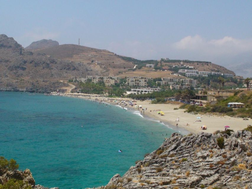 From Rethymno: Kourtaliotiko, Preveli Palm Beach, & Damnoni - Getting there from Rethymno: pickup points and bus reality
