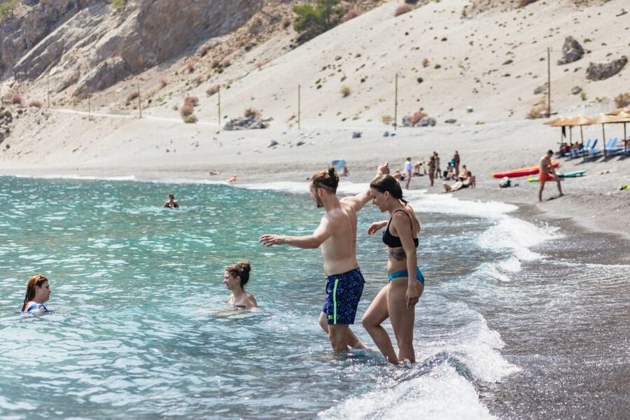 From Rethymno: Samaria Gorge Full-Day Trek, Pickup & Guide - Agia Roumeli: your swim reward, plus time to eat and reset