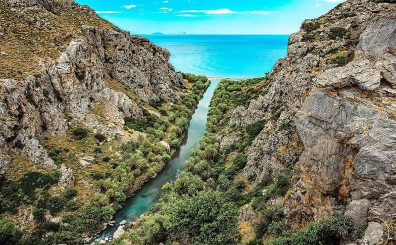 From Rethymnon Area: Private Trip to Preveli & Kourtaliotiko - Kourtaliotis Gorge: Waterfalls, Springs, and the River Story