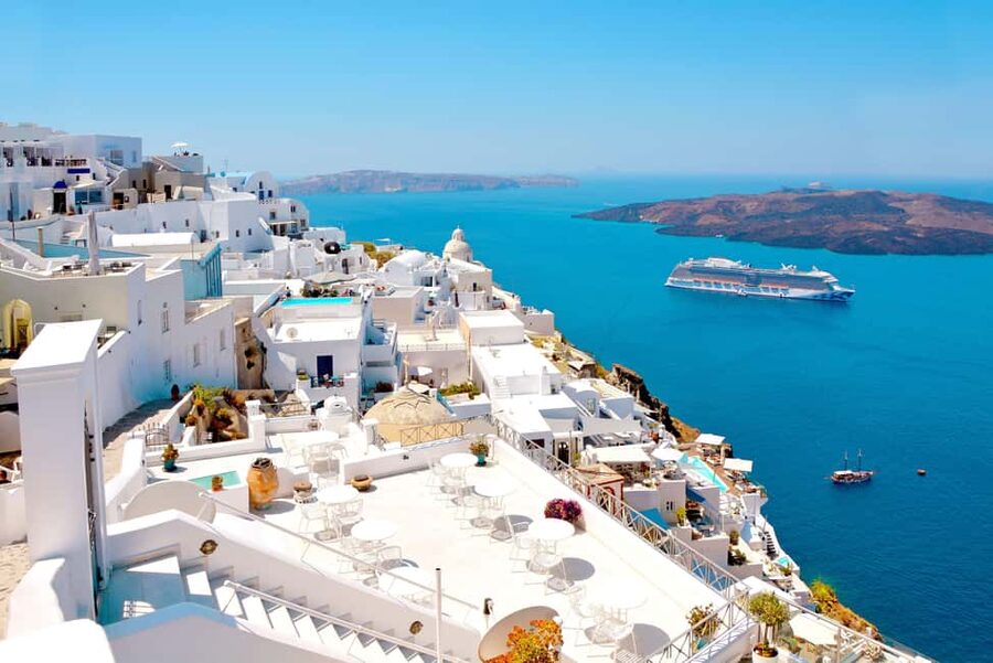 From Rethymnon: Santorini Day Tour with optional transfer - Fira: streets, shops, and caldera panoramas with room to breathe