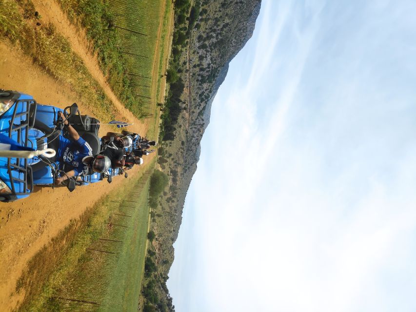 Georgioupolis Quad ATV Safari - How the breaks work: water, fruit, and that café stop