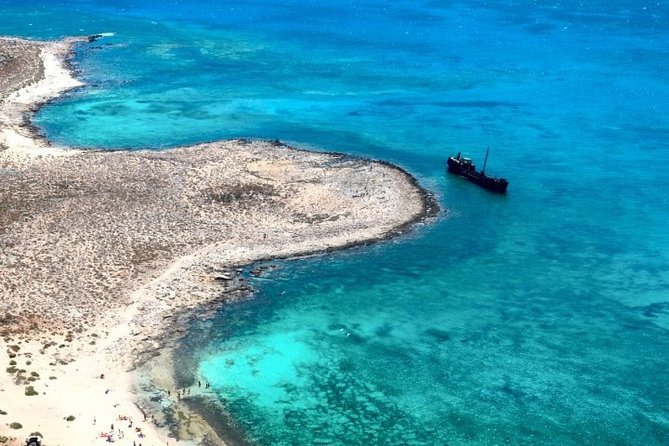 GRAMVOUSA and BALOS Boat & Beach & Lunch on CRETE - Balos Blue Lagoon: warm, shallow water and a short shore walk