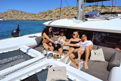 Dia Island Catamaran Cruise with Lunch, Water Toys