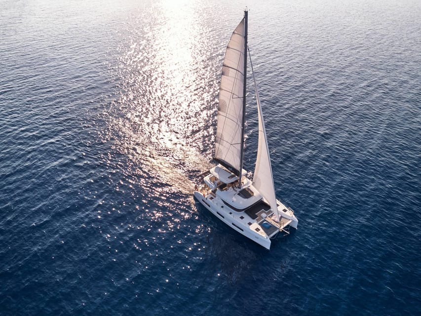 Heraklion: Dia Island Luxury Catamaran Cruise with Meal - Dia Island time at anchor: choose your water activity