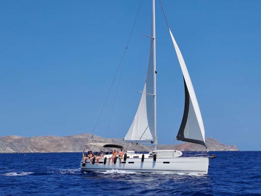Heraklion: Dia Island Sailing Trip with Lunch - From Heraklion’s old Venetian harbor to calm sailing time