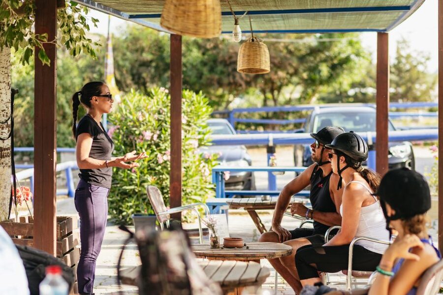 Heraklion: Finikia Horse Riding Tour with Lunch or Dinner - Lunch or dinner in the farm garden, plus homemade wine after your ride