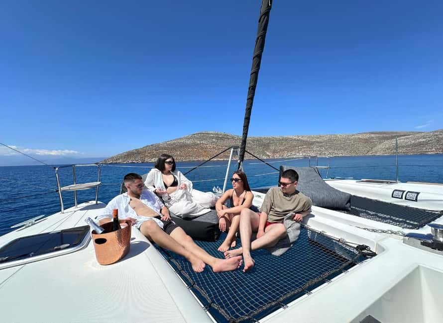 Heraklion Luxury Sailing Catamaran Dia Island | Gourmet Menu - Captain and crew: calm competence is part of the value