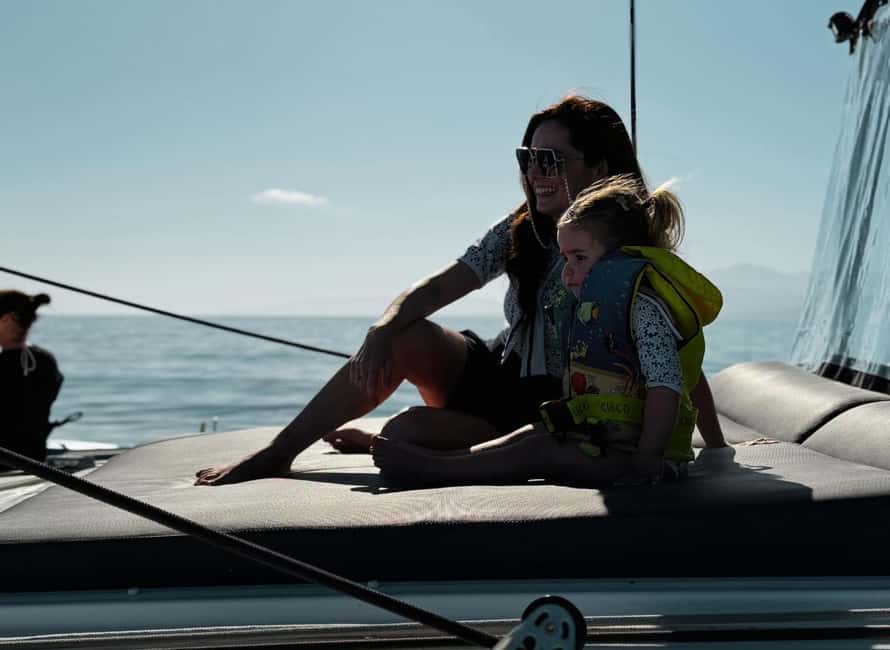 Heraklion Luxury Sailing Catamaran Dia Island | Gourmet Menu - Wi-Fi, showers, and modern deck comfort that keep the day easy