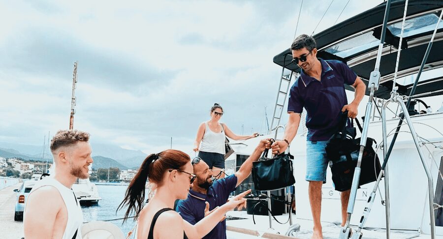 Heraklion Private Sailing Catamaran Cruise to Dia with Lunch - What the Onboard Gear Means for Your Day in the Water