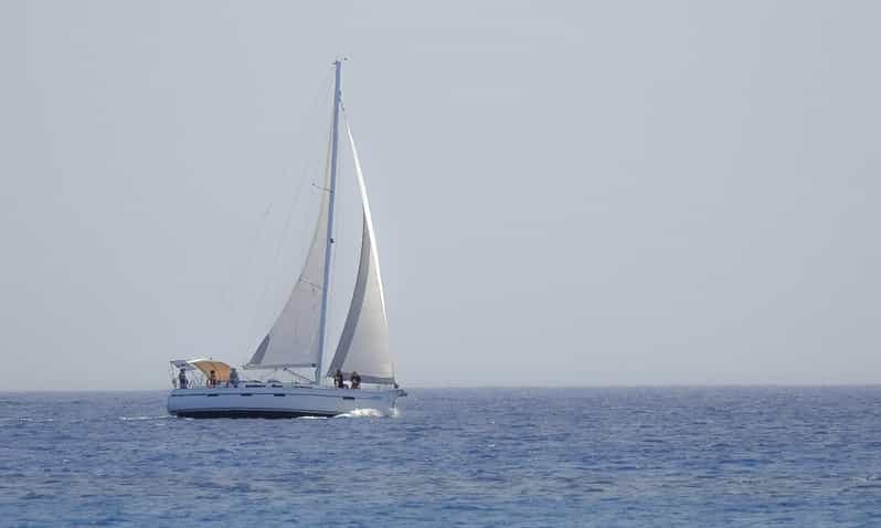 Heraklion: Sailing Cruise to Dia Island with Drinks and Meal - Dia Island time: snorkeling, fishing, SUP, and hiking options