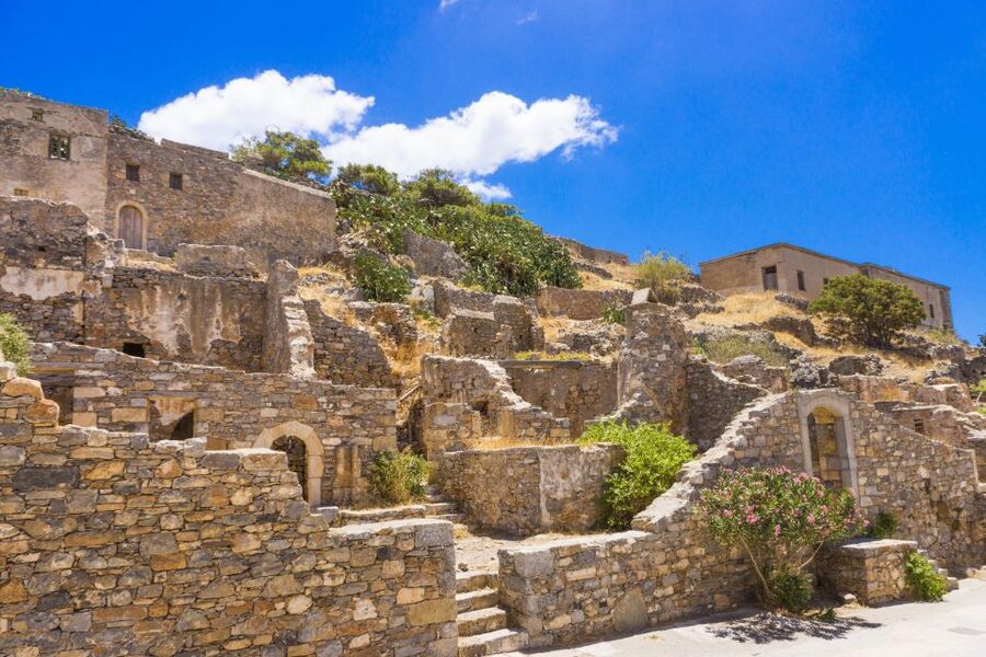 Heraklion: Spinalonga, Agios Nikolaos, Elounda & Plaka Tour - Spinalonga Island: Fort Walls, Leper Colony Stories, and What 1.5 Hours Really Means