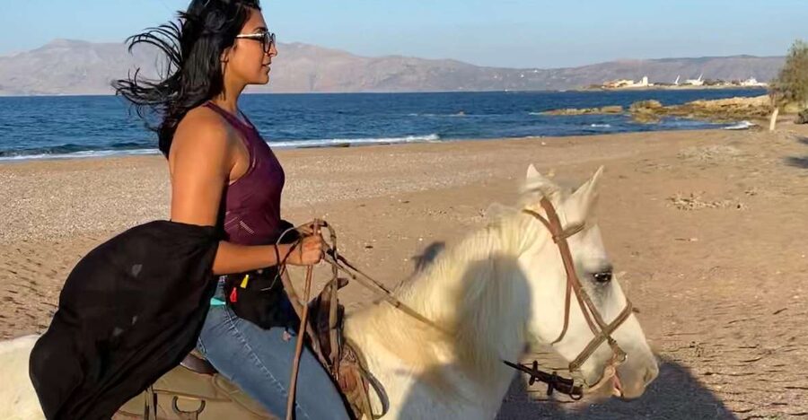 Horse riding,falasarna sunset,dinner in a tavern,drone video - Entering the evening game plan: Chania to Kissamos to Falasarna
