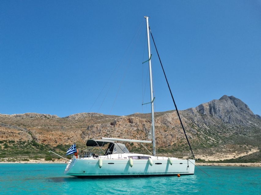 Kissamos: Balos and Gramvousa Private Sailing Trip with Meal - Lunch onboard: Cretan comfort with wine, beer, and soft drinks