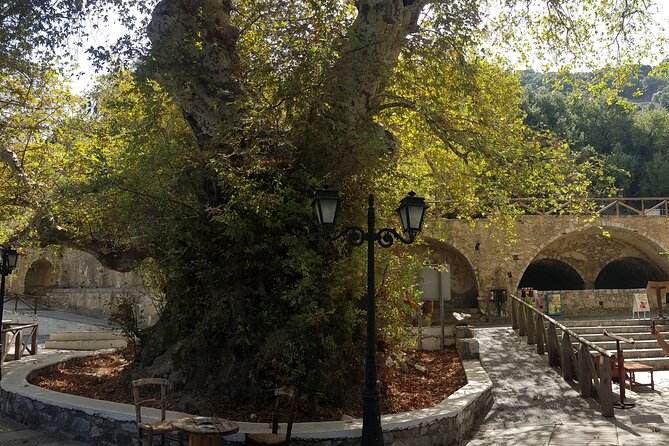 Knossos & lasithi plateau villages,Zeus's cave,&olive oil Mill - Psychro Cave of Zeus: stairs, cool air, and the Mantle of Zeus