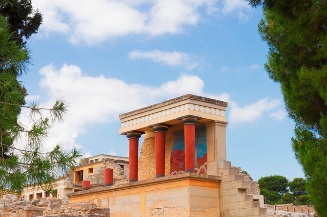 Knossos, Lasithi, Zeus Cave & Olive Mill Farm Combo Tour - Vidiani Monastery: a calm start near Mount Louloudaki