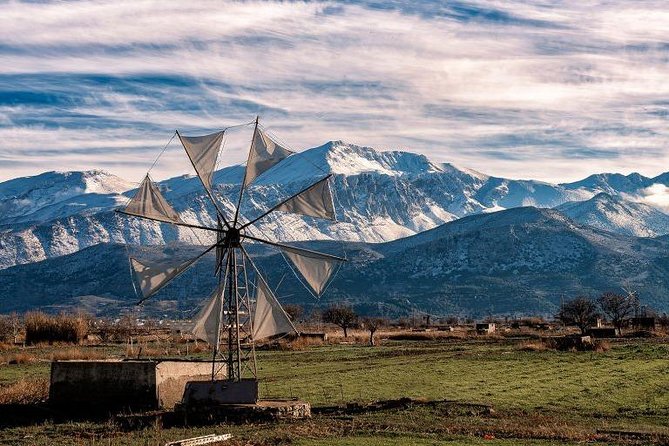 Knossos Palace and Plateau of Lassithi from Heraklion Region - Lassithi Plateau wind-pumps and the best kind of short stop