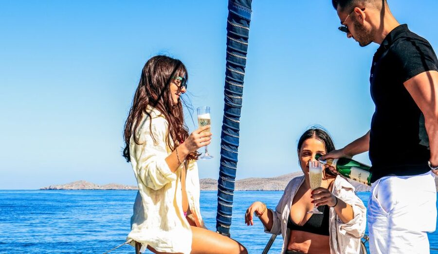 Kolimvari: Sailing Cruise with Meal & Water Activities - On-board meal and unlimited drinks, what makes it feel like real value
