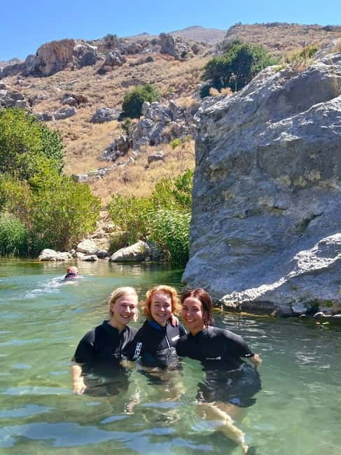 Kourtaliotiko Gorge: Guided River Adventure Trek with Lunch - Gardens, tropical vegetation, and an olive grove finish