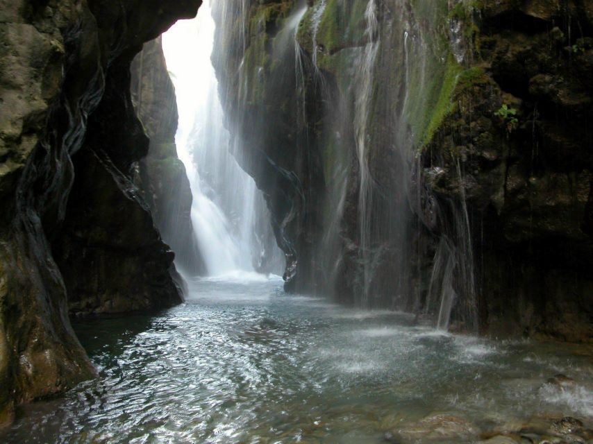 Kourtaliotiko Gorge River Trek with Lunch! Pick-up Avaliable - Entering the gorge: pickup, entrance ticket, and getting kitted up