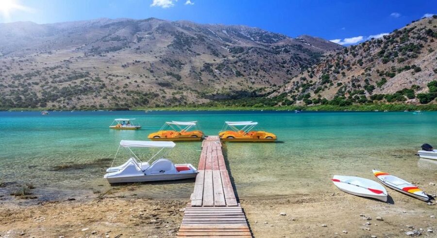 Lake Kournas: Pedal Boat Rental With Transfer - Lake Kournas, Crete’s only freshwater lake