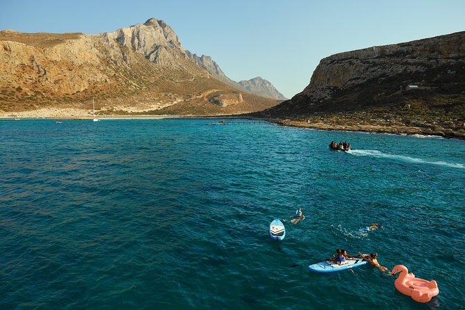 Luxury Balos Cruise: Sunset, Snacks, Drinks & Transfer - Snorkeling, SUP, and the included water-gear mindset