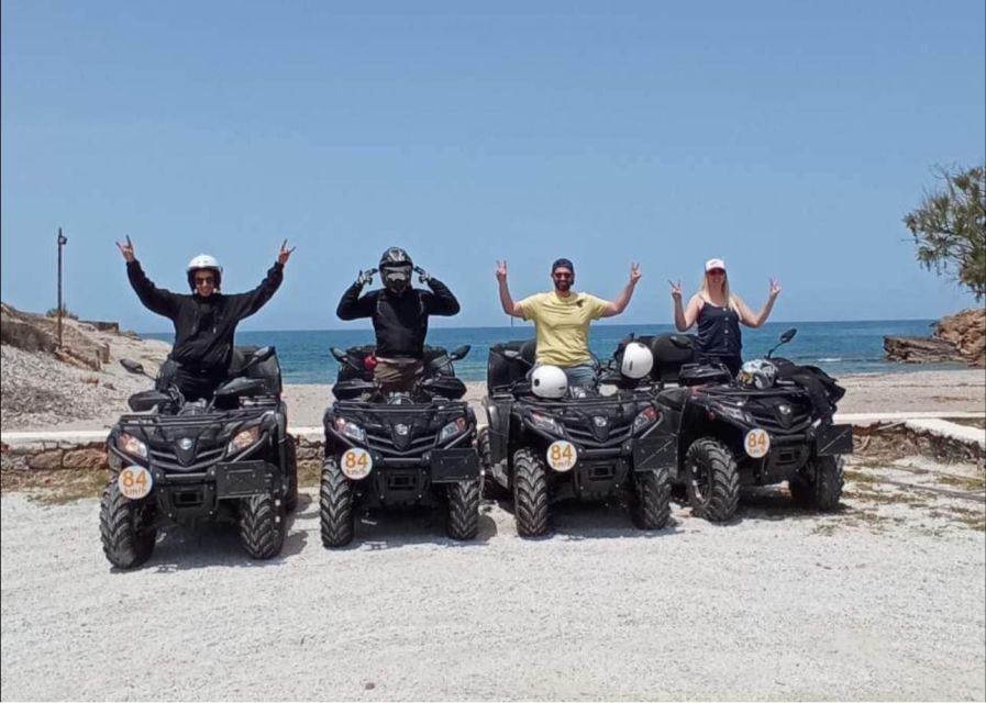 Malia: Off-Road Quad Safari Tour with Lunch and Transfers - Lunch at a Traditional Tavern and BBQ-Style Break