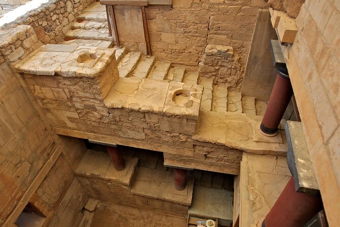Minoan Crete from 3.000 BC: Knossos Palace & Museum with Wineries from Heraklion - Knossos Palace with VIP skip-the-line, and the story behind the stones