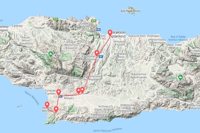 Minoan Luxuries: Ancient Palaces, Messara Wine Routes & Matala - Odigitria Monastery (Agiofarango): Cretan spirituality with a clear storyline