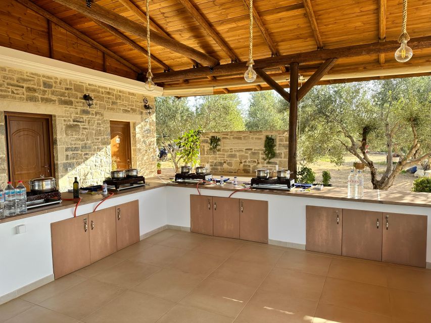 Moires: Cooking Class and Olive Oil Tasting at a Family Farm - Cooking, Eating, and Pairing with Local Cretan Wine