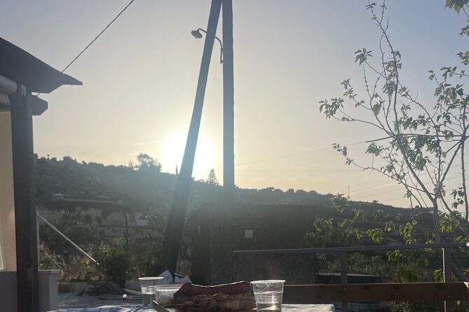 Olive Grove BBQ Dinner with Sunset Views - What You Eat: Meat Variety Platter, Tzatziki, Pies, and Wine