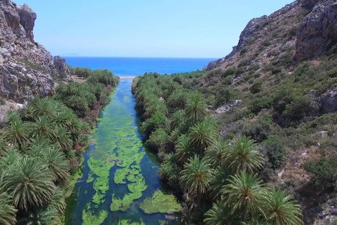 Preveli Beach and Damnoni Kourtaliotikowaterfalls from Rethymno - A day built around Preveli palms, Damnoni sea, and Kourtaliotiko waterfalls