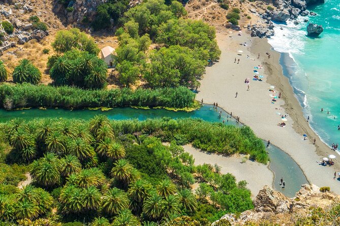 Preveli Beach and Damnoni Kourtaliotikowaterfalls from Rethymno - Stop 2, Plakias: village feel and an easy lunch break