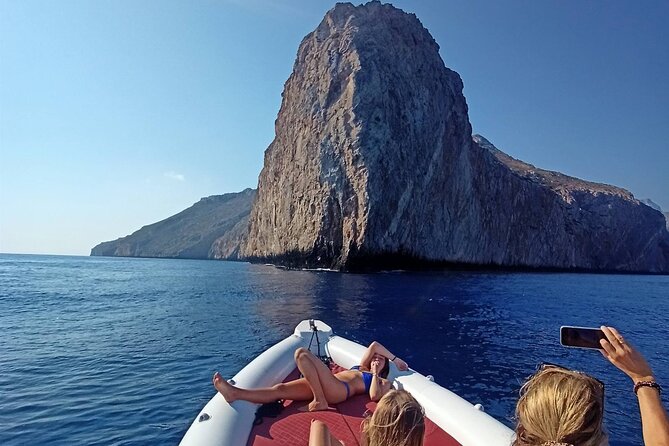 Private Boat Trip Chania - Balos (price is per group-up to 9 people) - First stop: Gramvousa Fortress and its big-view reward