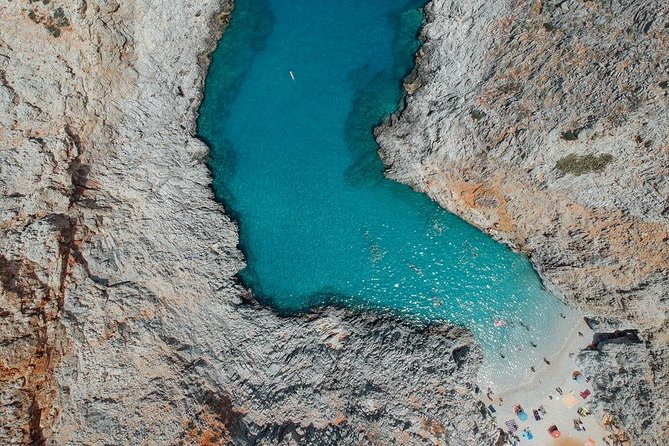 Private Boat Trip Chania Seitan (price per group-up to 9 people) - Marathi on the 6-hour route: extra beaches in Souda Bay