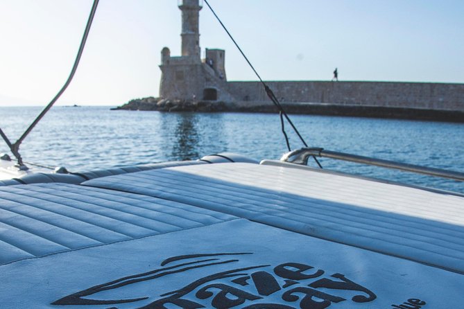 Private boat trip Chania - Thodorou - Lazaretta (price per group-up to 9 people) - Stop 2: Lazaretta Island for a sandy swim