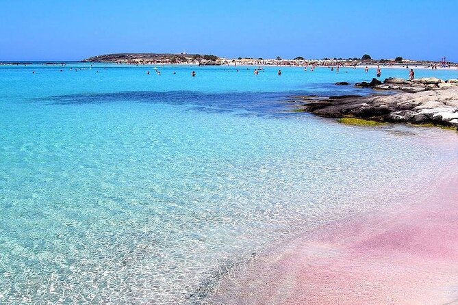 Private Elafonisi Full-day Tour from Rethymno - Pink sand and crystal water, the whole reason for the drive