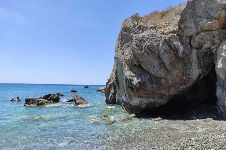 Private Jeep Tour: Kourtaliotiko Gorge, Preveli & Spili Village - Kourtaliotiko Gorge: falls, steps, and cold-water honesty