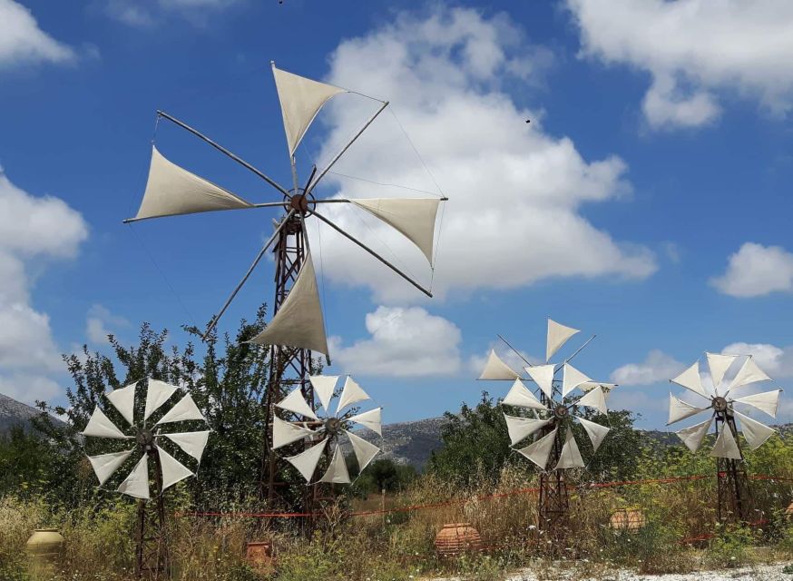 Private-Knossos Palace-Zeus -Villages-Olive Oil Factory - Lasithi Plateau country: 900 meters up, with fruits and wide views