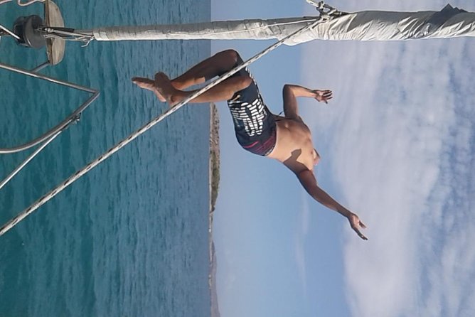 Private Sail in Chania - Stop 1: Kalami Parking at Agiannis for a quick chapel beach swim