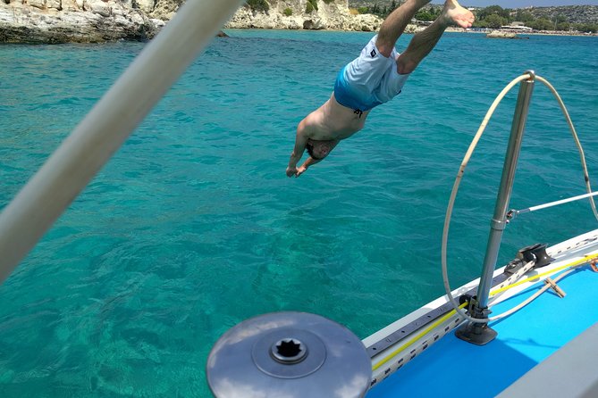 Private Sail in Chania - Stop 3: Marathi Beach lagoon time with snorkel-ready water and lunch onboard