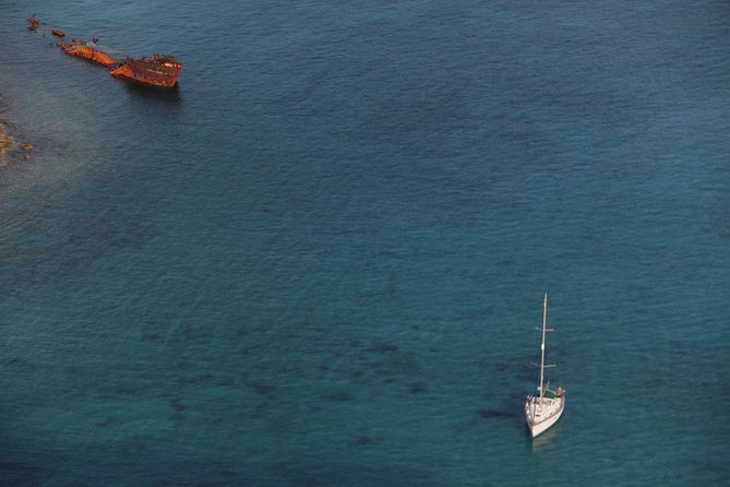 Private Sailing Cruise, Balos and Gramvousa with meal and drinks. - On-board comfort: restroom, shower, covered dining, and shade when you need it