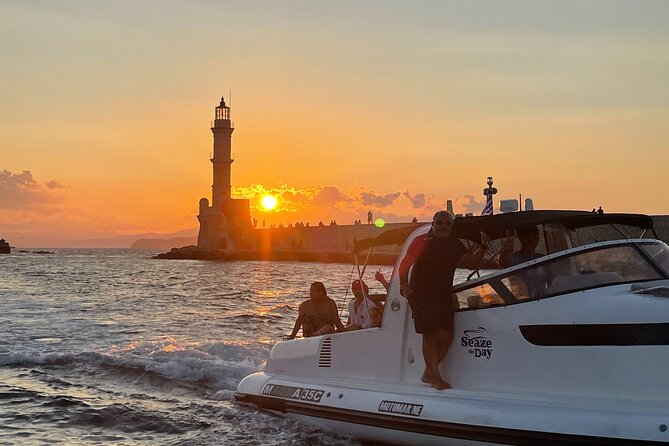 Private Sunset boat trip in Chania, Crete (price is per group) - Price and value for up to 9 people, not per person