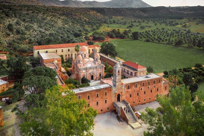 Private Van Tour from Chania to Monasteries - Marathi Beach for about four hours: swim, eat, reset