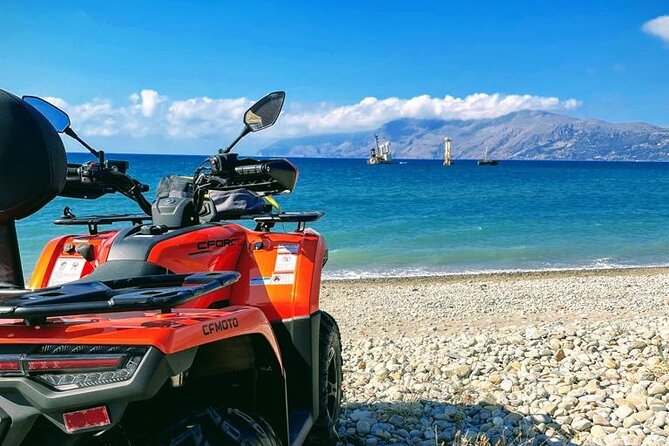 Rent 1 ATV to Explore Balos Lagoon and Falassarna Beach - The Balos viewpoint setup: park above, then walk down