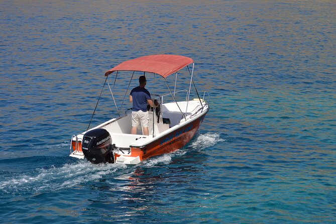 RENT A BOAT 5,5m-30hp LICENCE FREE MARATHI - How the Day on the Water Feels: Coving, Anchoring, and Swim Breaks