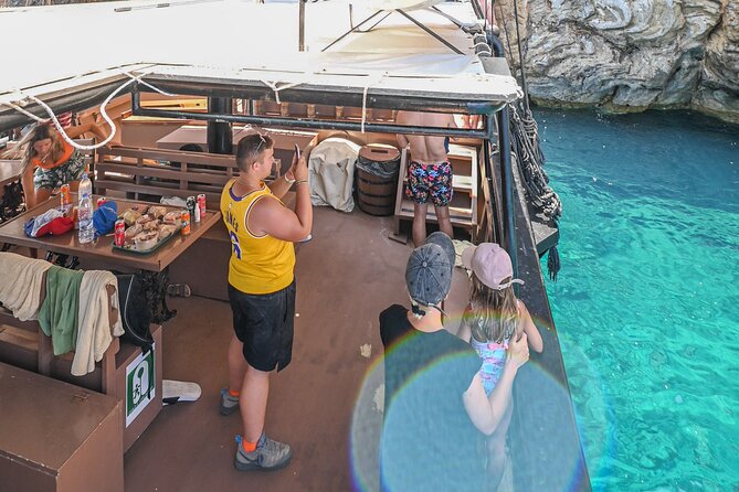 Rethymno Barbarossa Pirate Ship Cruise - The one-hour swim and snorkel stop around Kefalas and Geropotamus