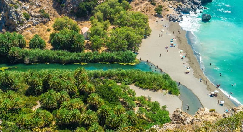 Rethymno/Chania: Preveli Beach and Kourtaliotiko Gorge Tour - Getting started: pickup, timing, and why the bus ride matters